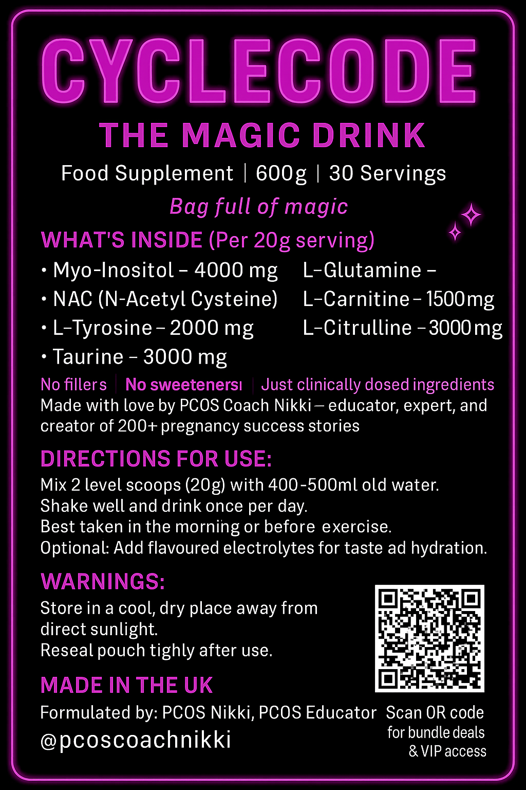 The Full PCOS Magic Set – CycleCode:The Magic Drink + HormoneCode Tea + PCOS Revolution Program