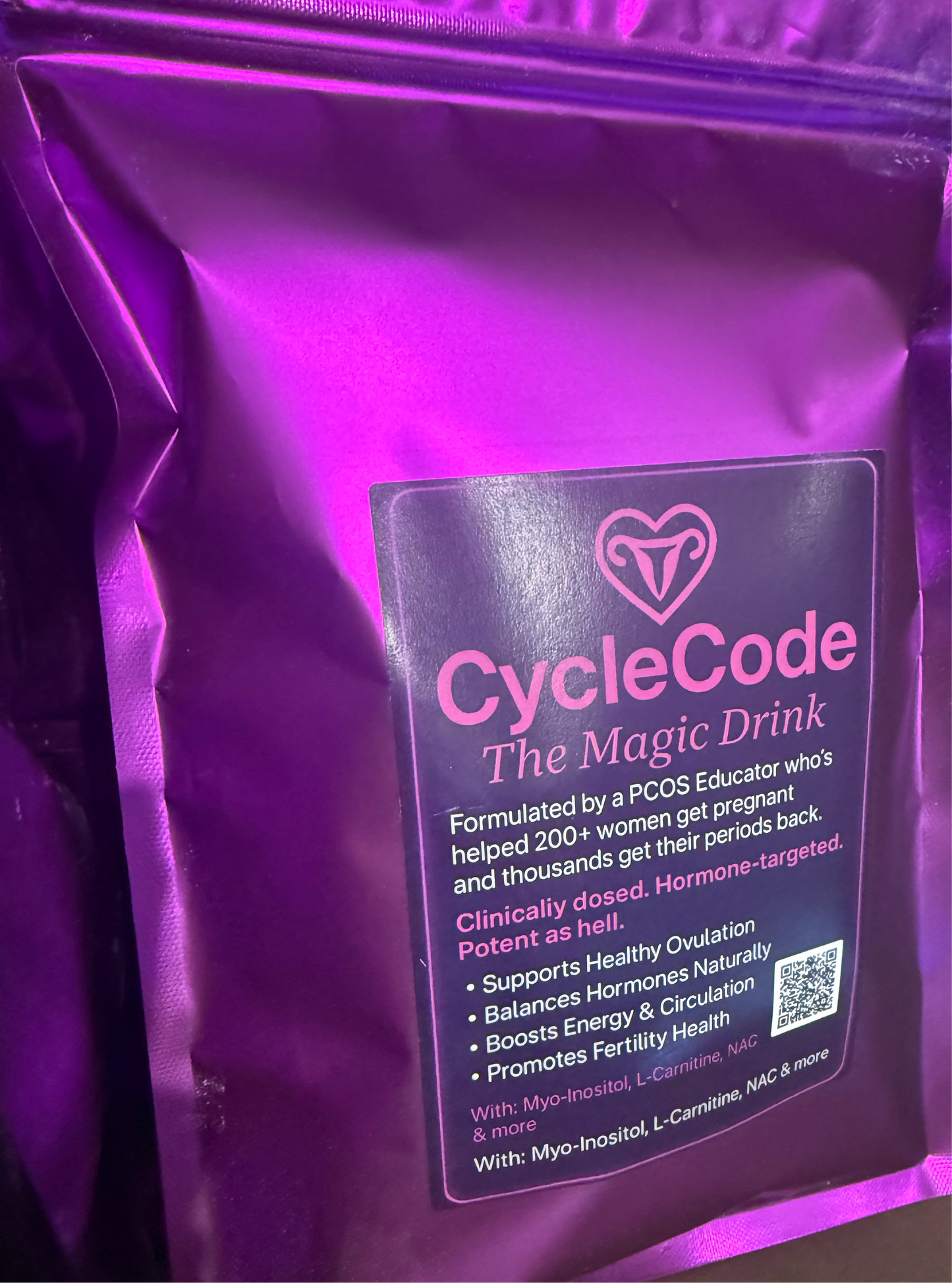 The Full PCOS Magic Set – CycleCode:The Magic Drink + HormoneCode Tea + PCOS Revolution Program