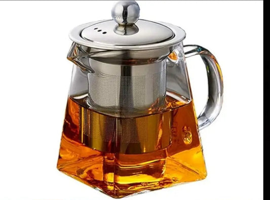 Magic Glass Teapot – 550ml Heat-Resistant Infuser Pot for HormoneCode Teas