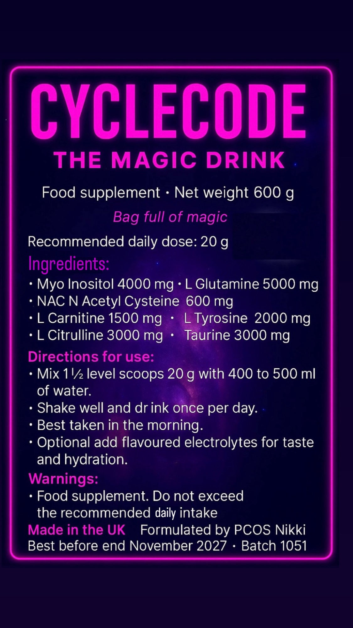 BLACK FRIDAY - The PCOS Freedom Subscription
Includes The Magic Drink + Hormone Reset Tea + VIP access to exclusive PCOS education & community