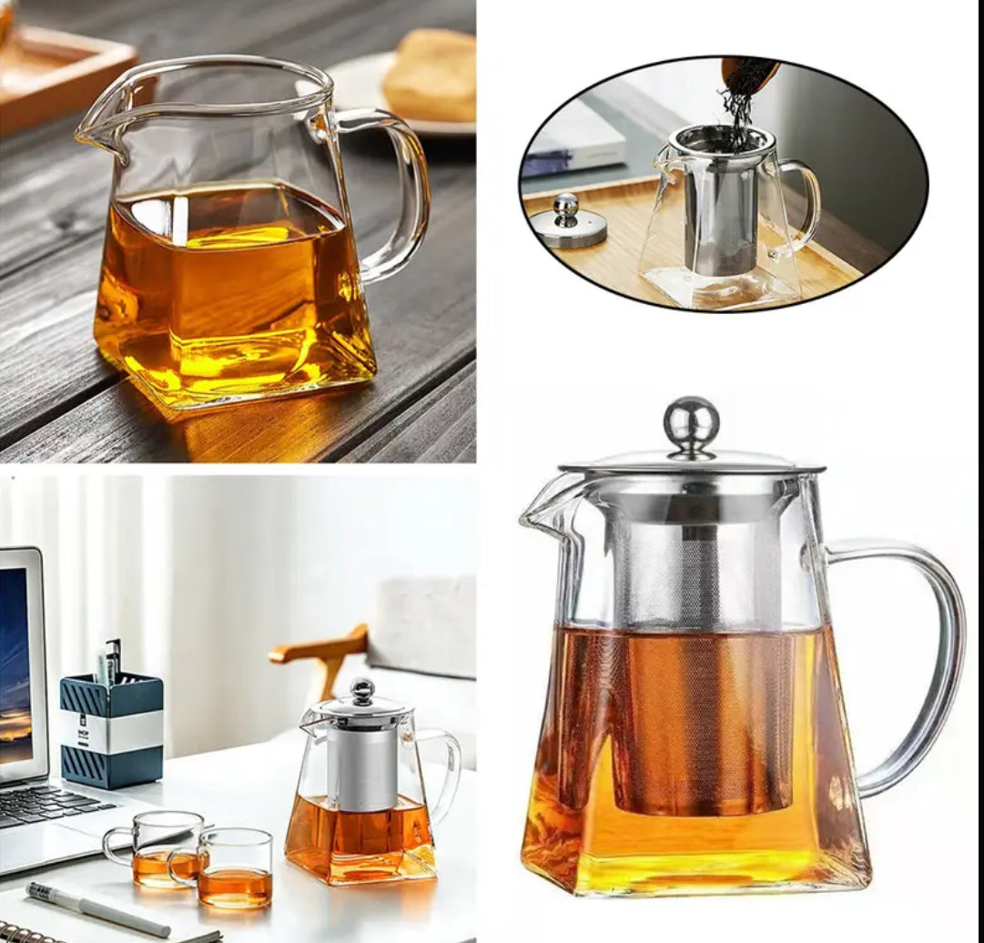 Magic Glass Teapot – 750ml Heat-Resistant Infuser Pot for HormoneCode Teas