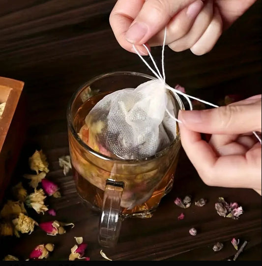 Reusable Tea Bags (12-Pack) Perfect Add-On for HormoneCode™ Teas