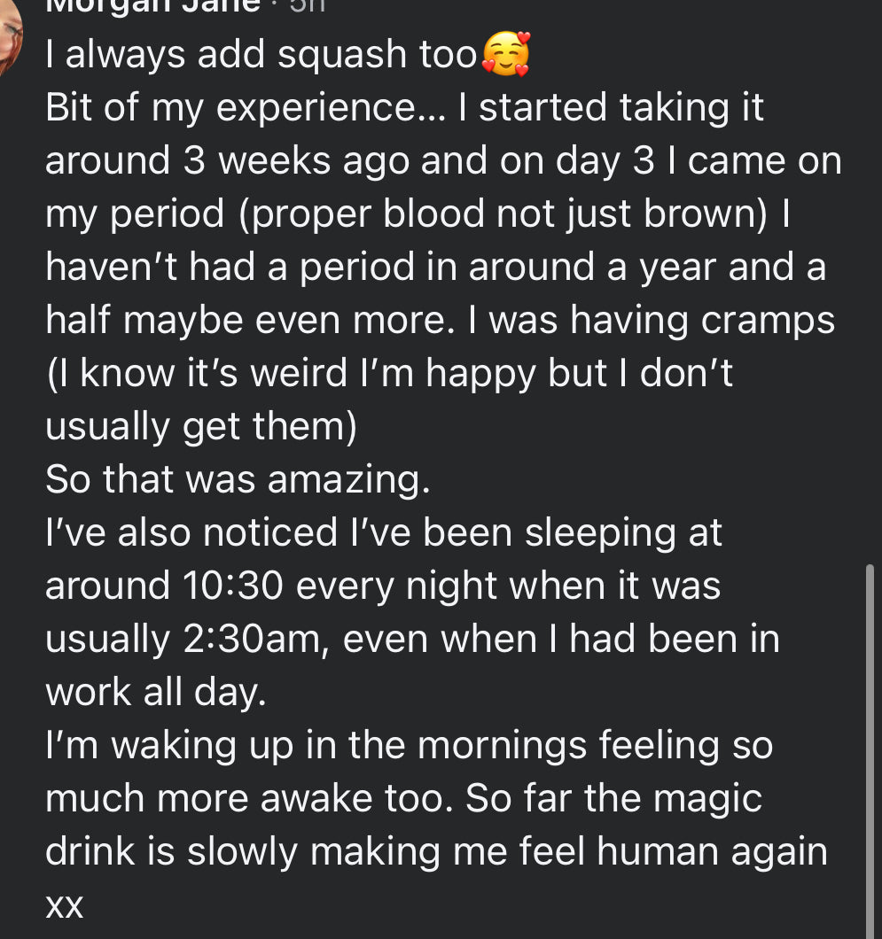 BLACK FRIDAY - The PCOS Freedom Subscription
Includes The Magic Drink + Hormone Reset Tea + VIP access to exclusive PCOS education & community