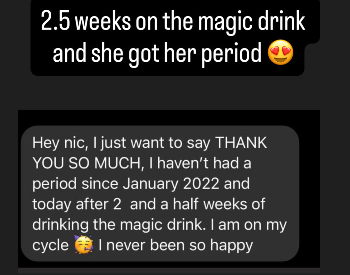 BLACK FRIDAY - The PCOS Freedom Subscription
Includes The Magic Drink + Hormone Reset Tea + VIP access to exclusive PCOS education & community