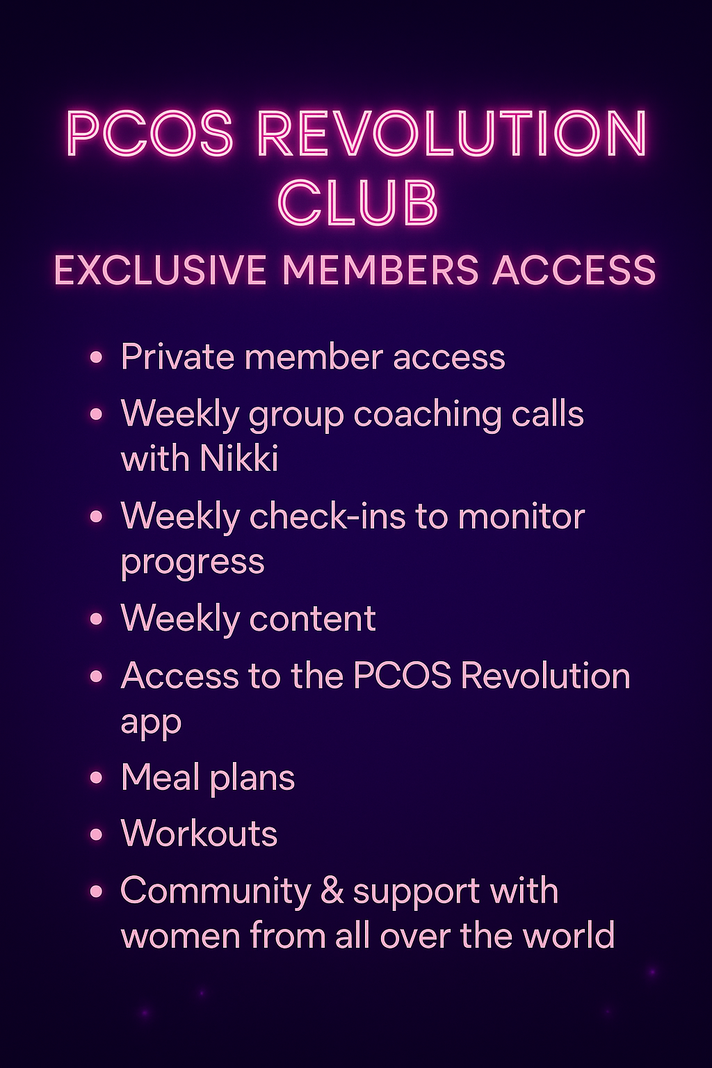 PCOS Revolution Club - Coaching, Strategy & Support. Join the global community changing their cycles, bodies, and lives — together.