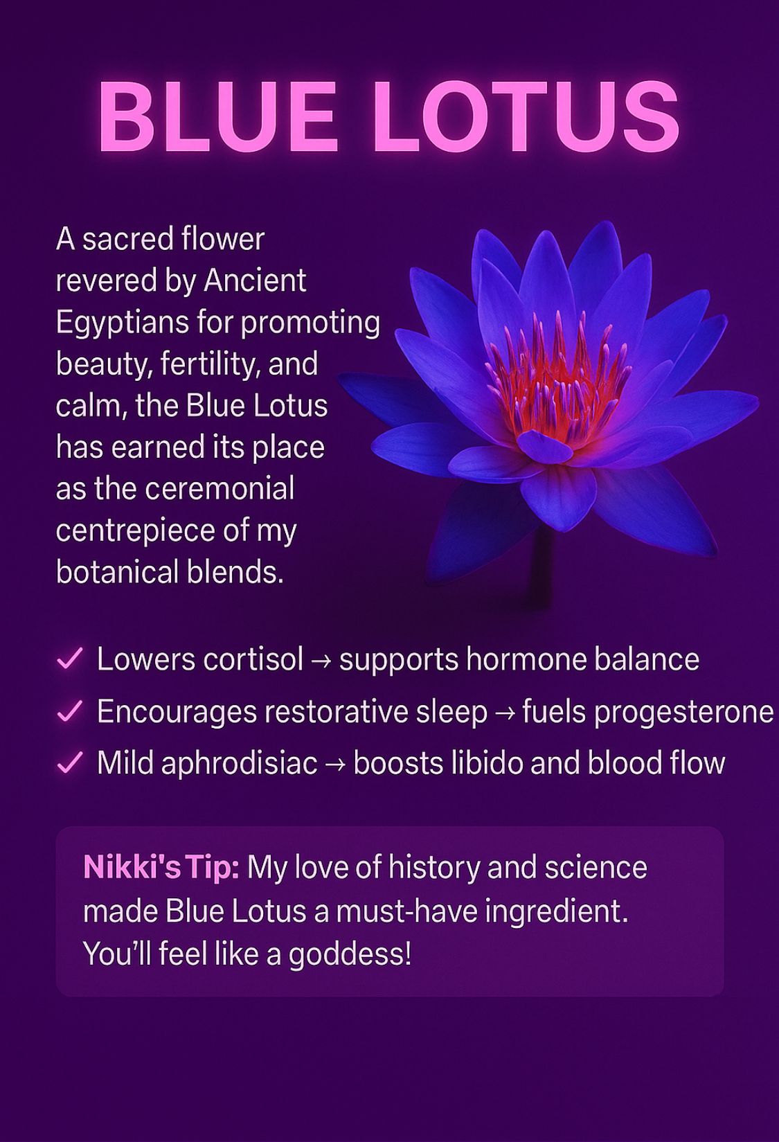 Blue Lotus Boost – Extra 2 Whole Flowers (Add-On)